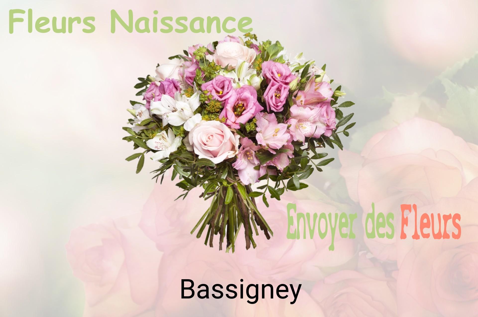Bouquet de fleurs de naissance livré à Bassigney